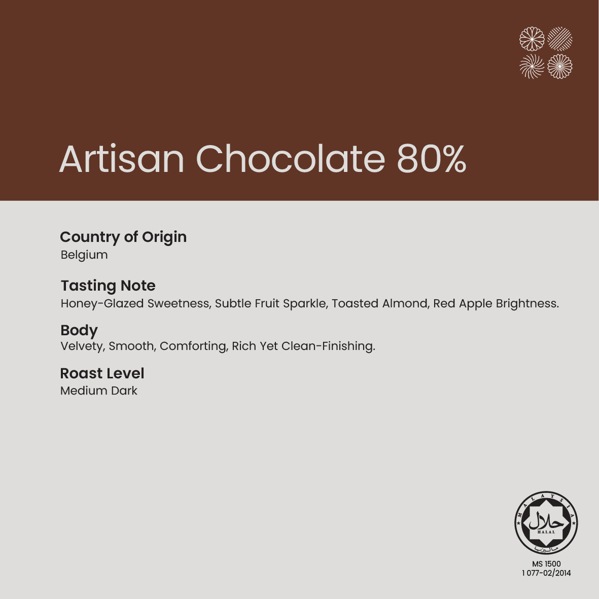 Artisan Drinking Chocolate 80% | Less Sweet, Velvety.