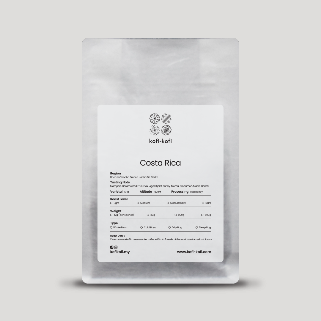 [Whole Bean] Costa Rica | Marzipan, Oak-Aged Spirit, Earthy Aroma, Cinnamon, Maple Candy.