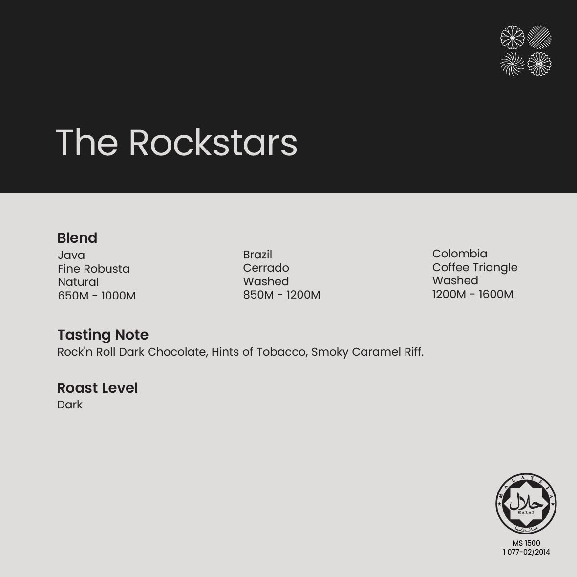 [Cold Brew] The Rockstars | Rock'n Roll Dark Chocolate, Hints of Tobacco, Smoky Caramel Riff.